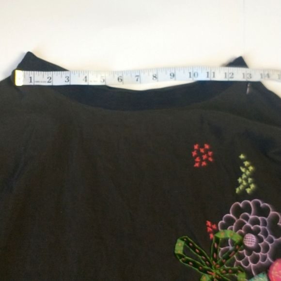 Free People Brown Corduroy Embroidered Skirt Size 2 - Picture 6 of 9